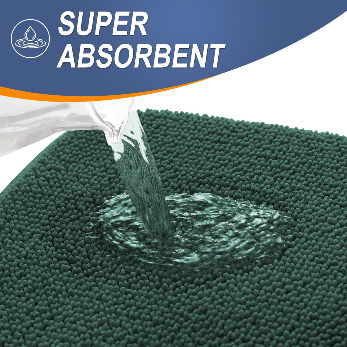 Memory Foam Bathroom Rugs 36x24