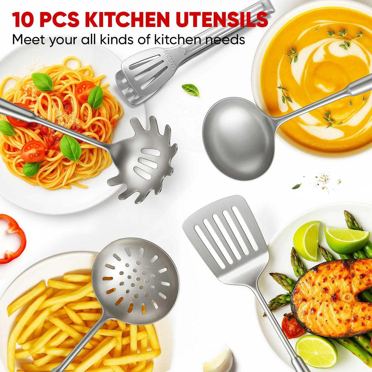 Newness 11 Pcs Cooking Utensils Set (11 Count)