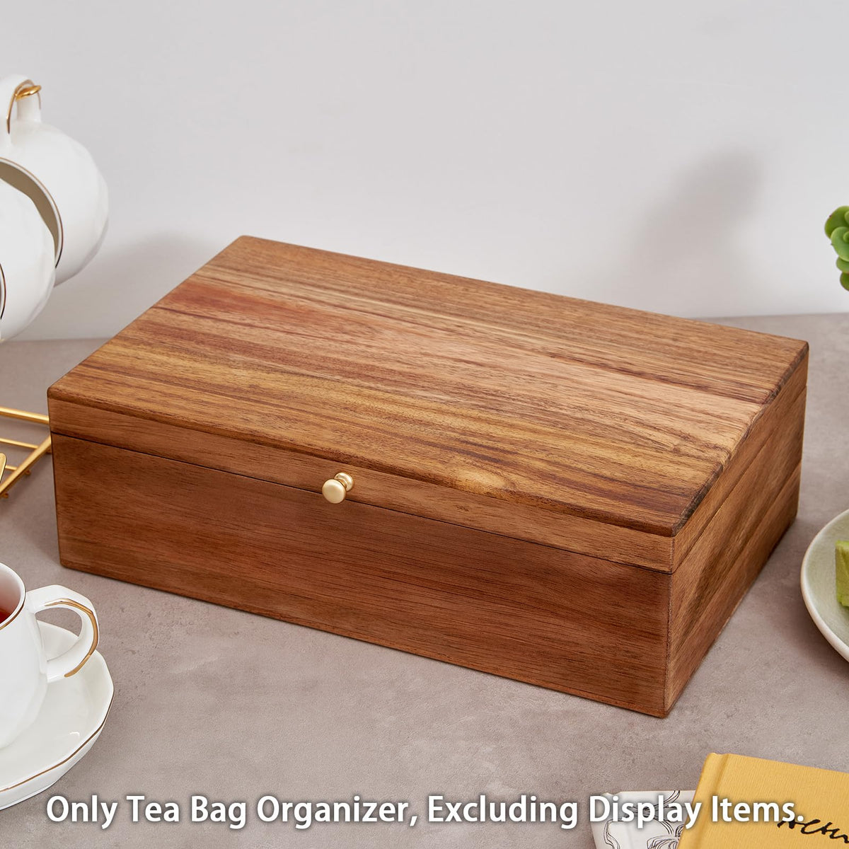 Acacia Wood Tea Bag Organizers