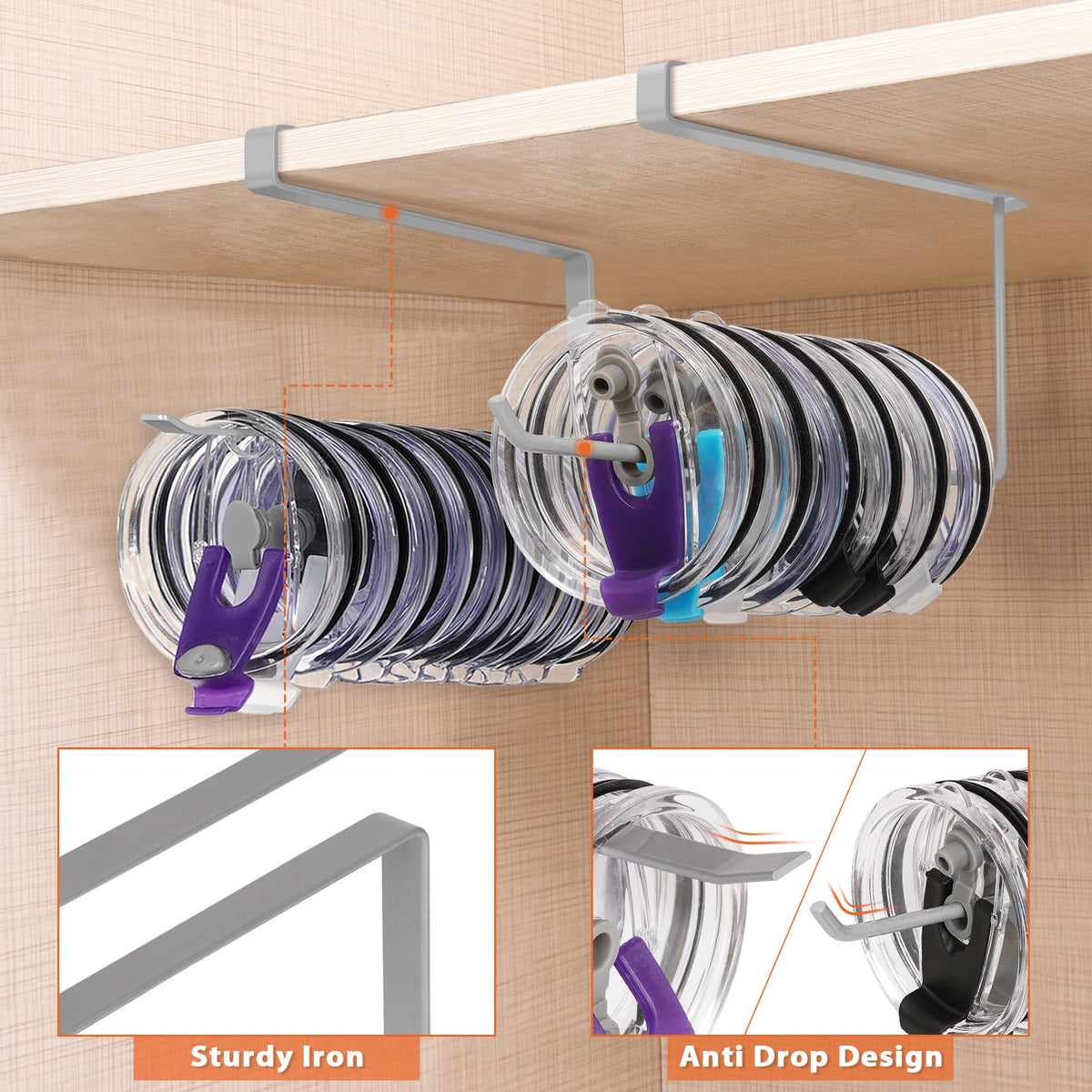 2 Pack Tumbler Lid Organizer (2 Count)
