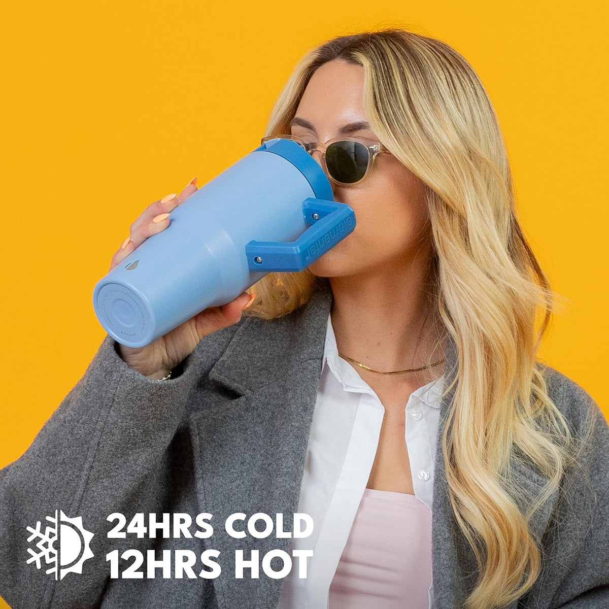 100% Leak Proof 32oz Tumbler with Handle & Straw Travel Mug