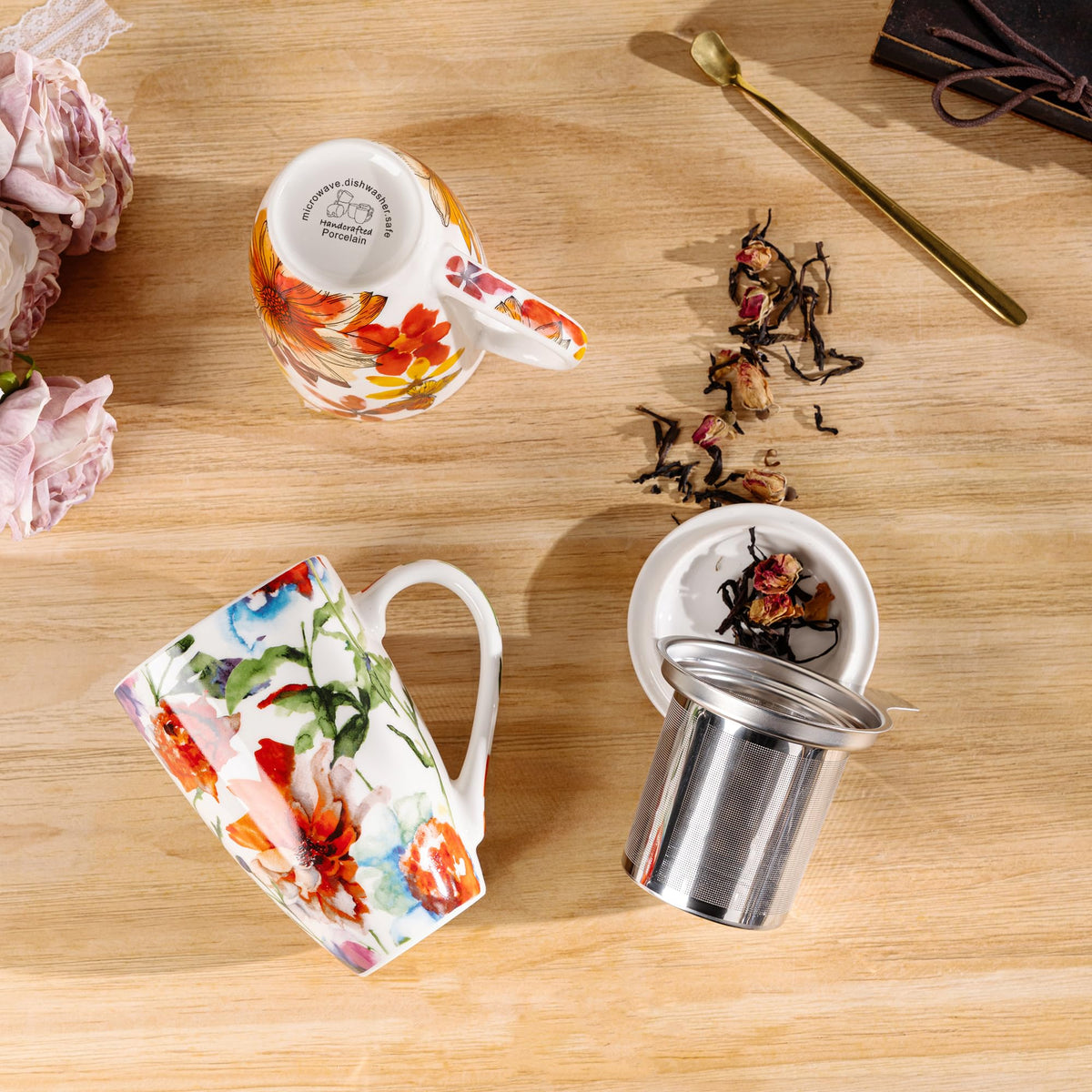 Tea Mug with Infuser and Lid