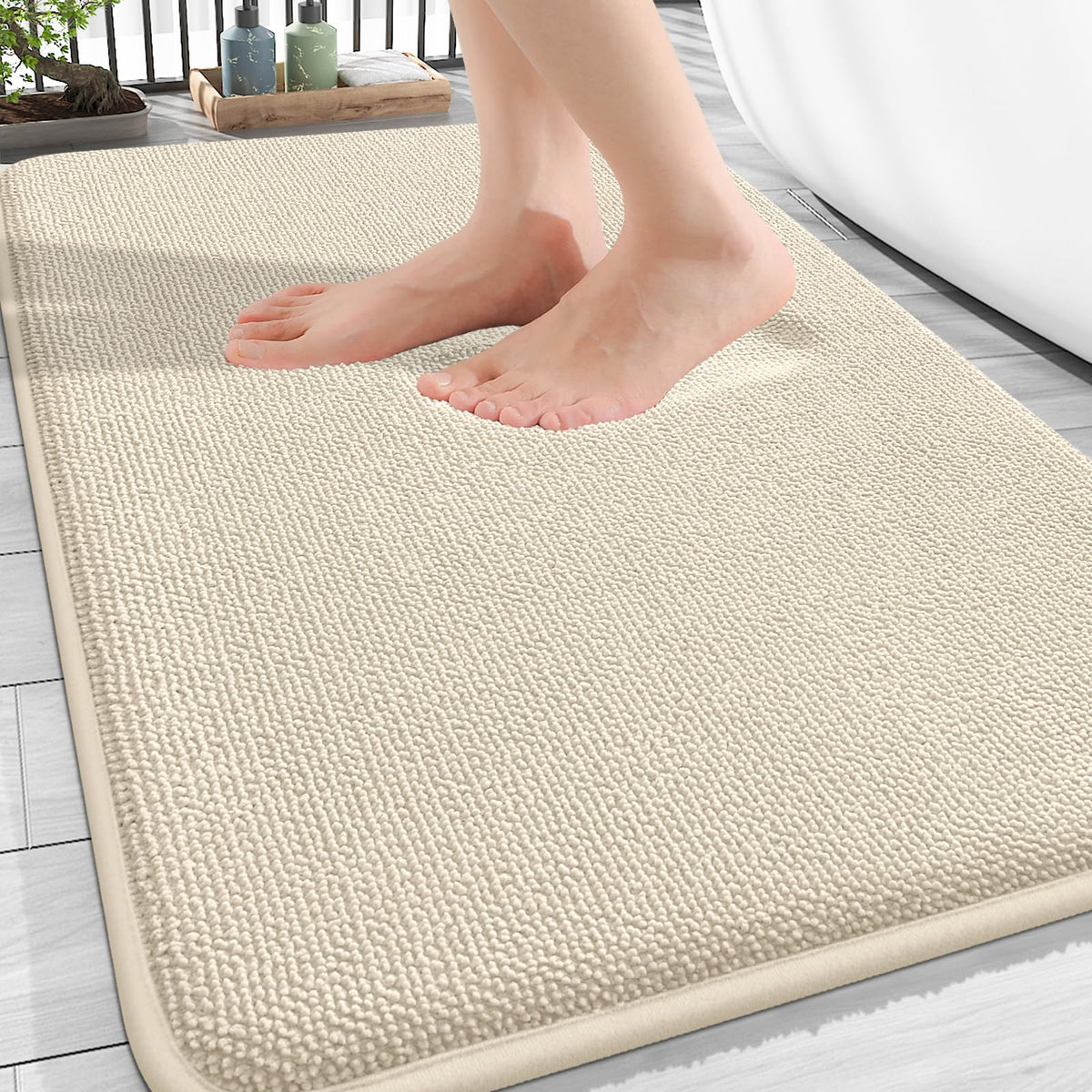 Thick Memory Foam Bathroom Rugs 30x20 (4.1675 Sq Ft)