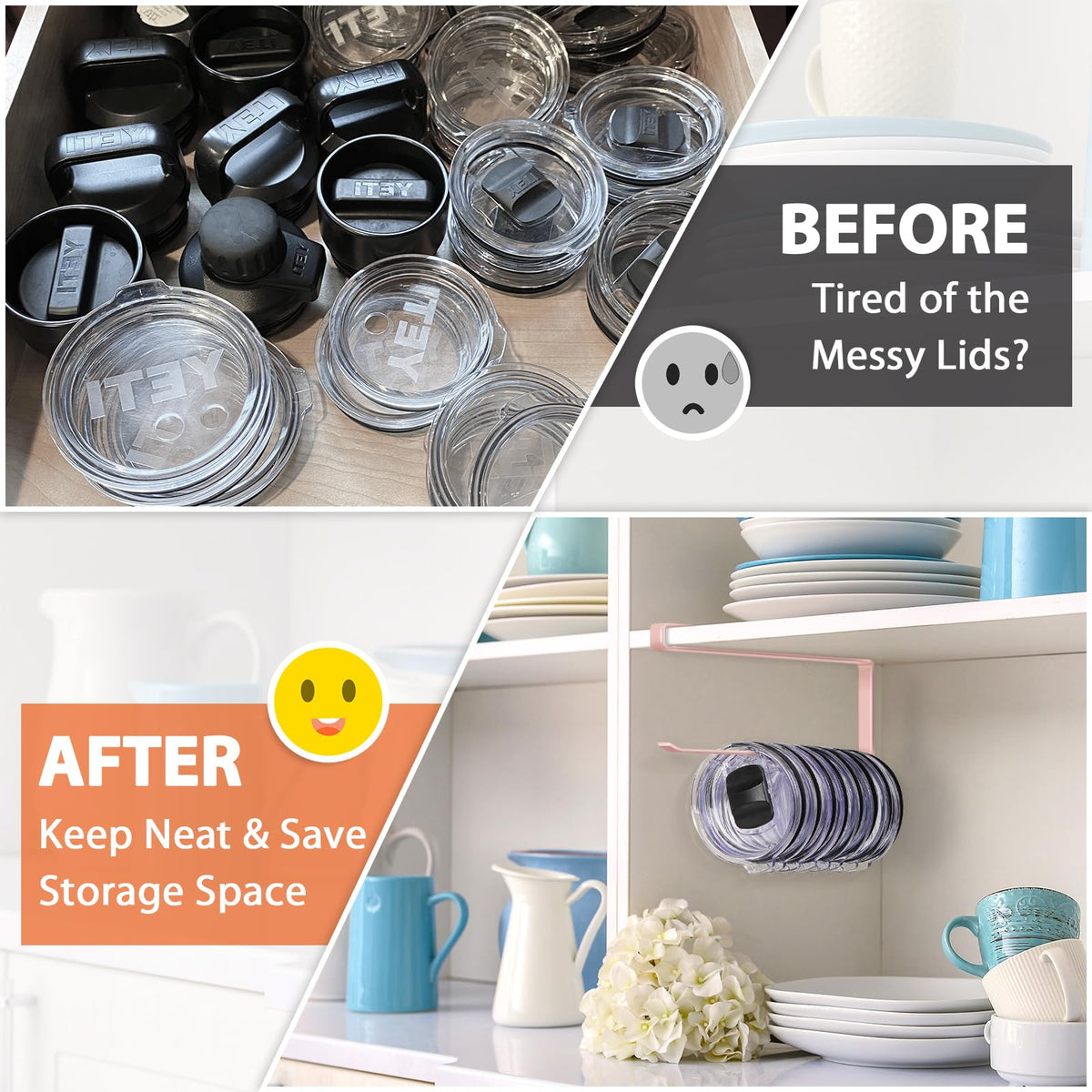 Tumbler Lid Organizer