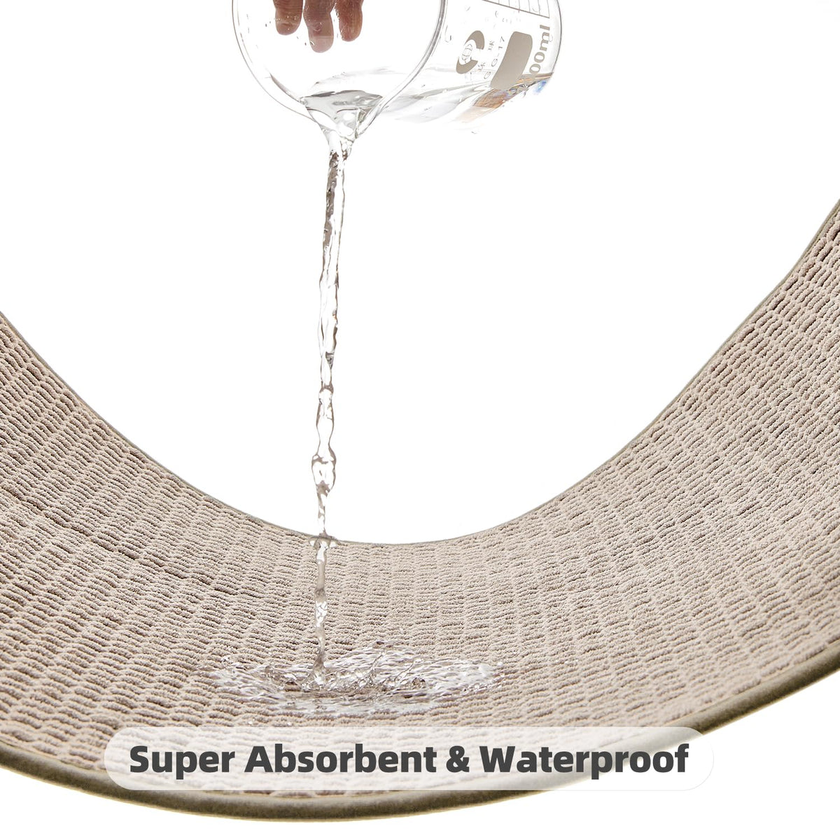 Bathroom Rugs Non Slip Washable (600 sq inches)