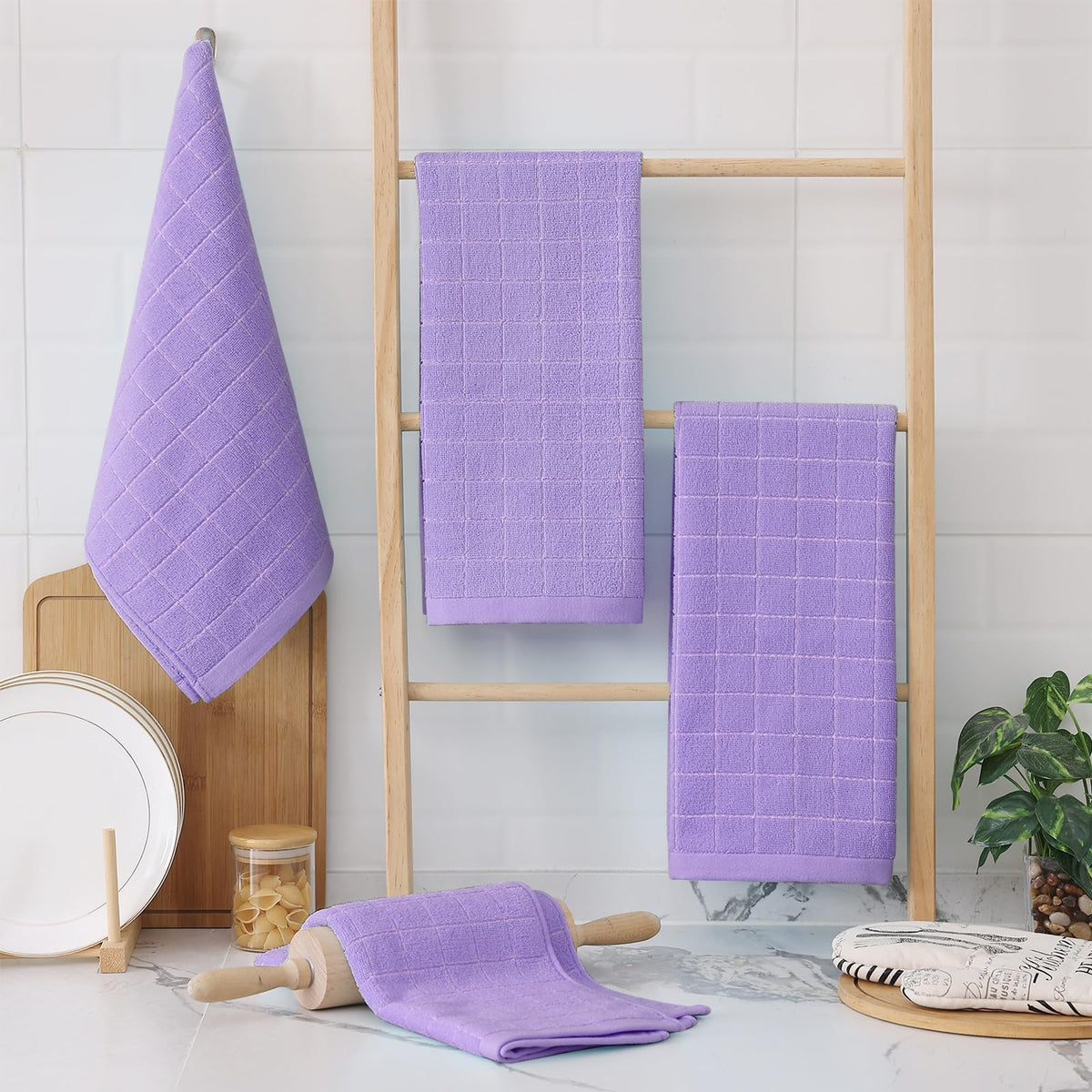 100% Cotton Terry Kitchen Towels (4 Count)