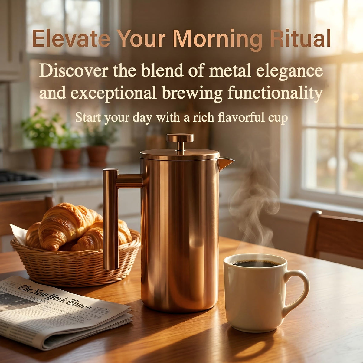 34oz French Press Coffee Maker