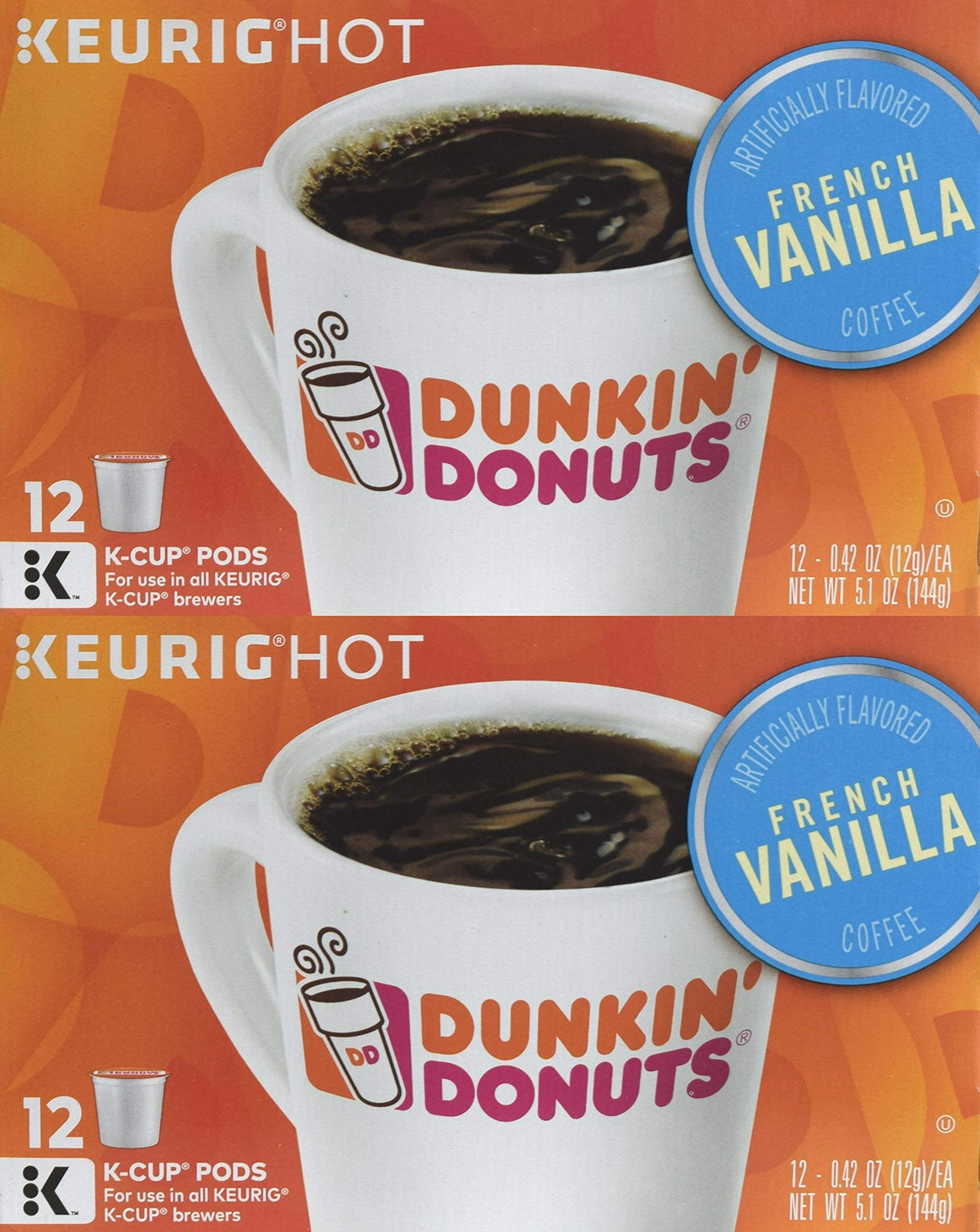Donuts French Vanilla Coffee Single Serve K (24 Count)