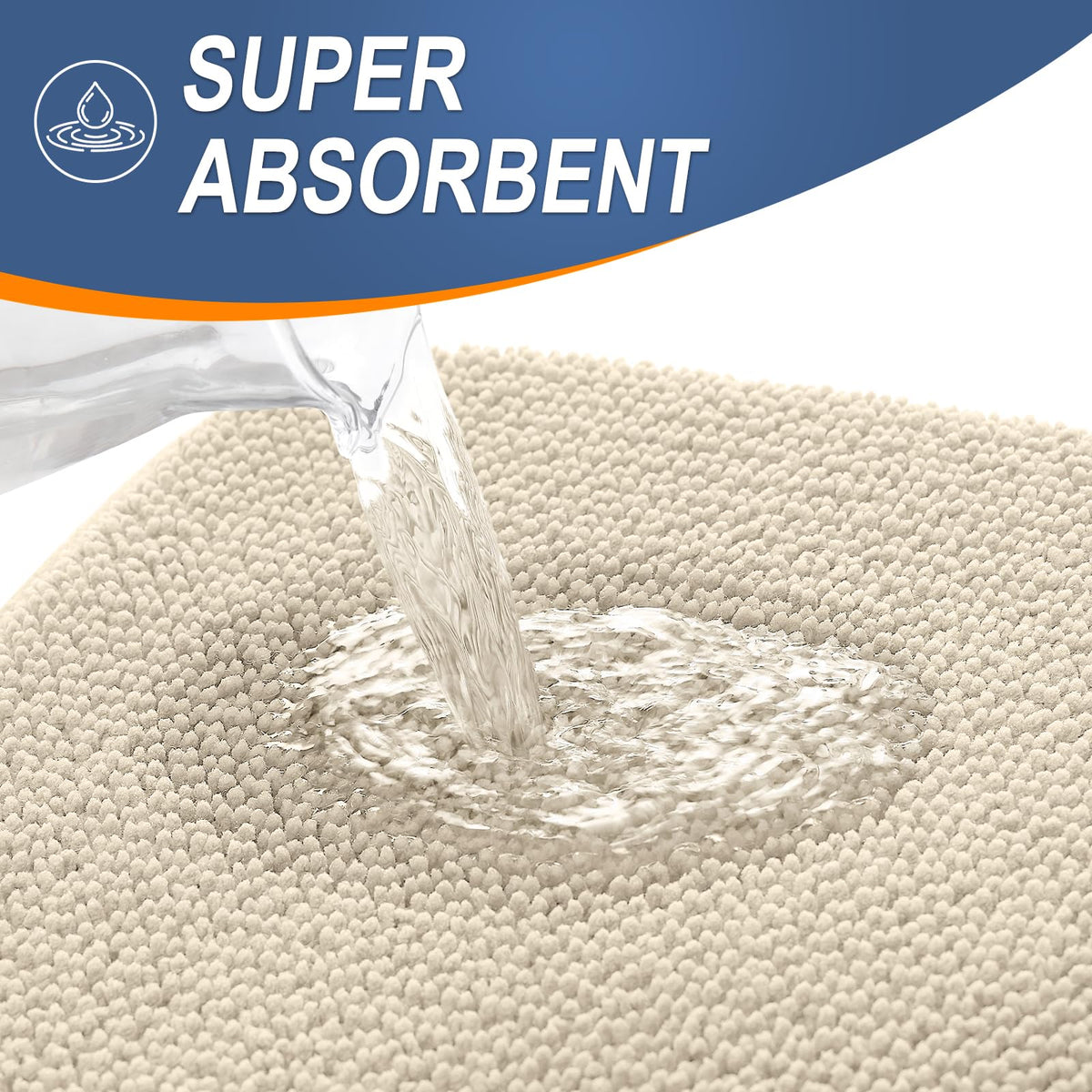 Thick Memory Foam Bathroom Rugs 30x20 (4.1675 Sq Ft)