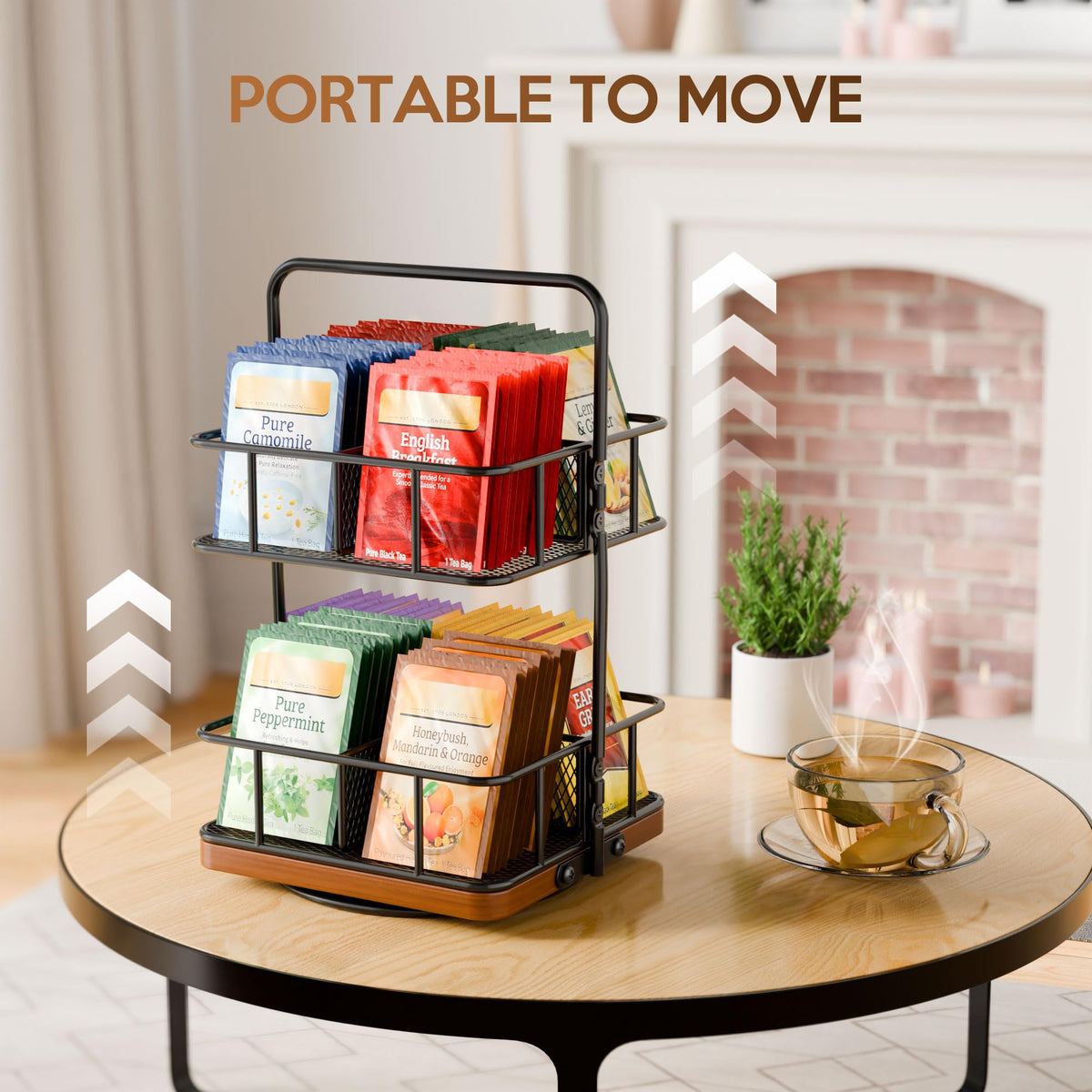 Rotating Tea Bag Organizer