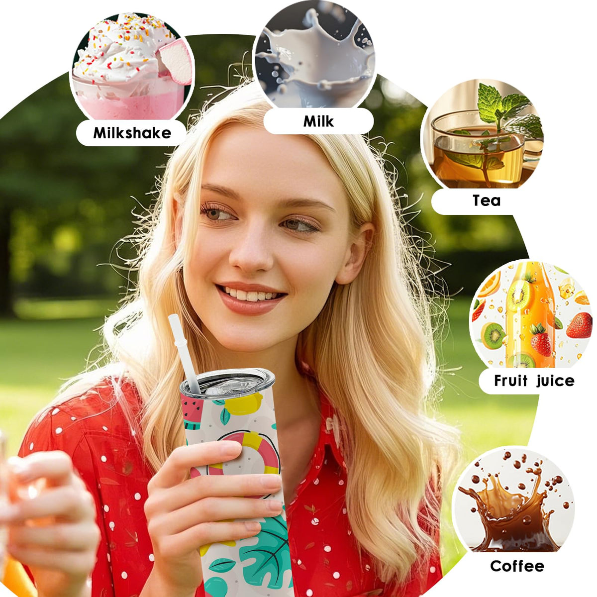 20 oz Straight Sublimation Blank Tumblers Bulk (25 Count)