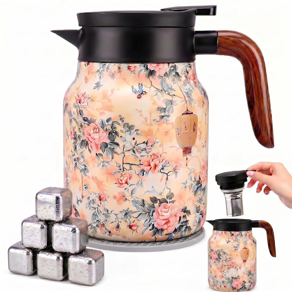 Insulated Stainless Steel Teapot