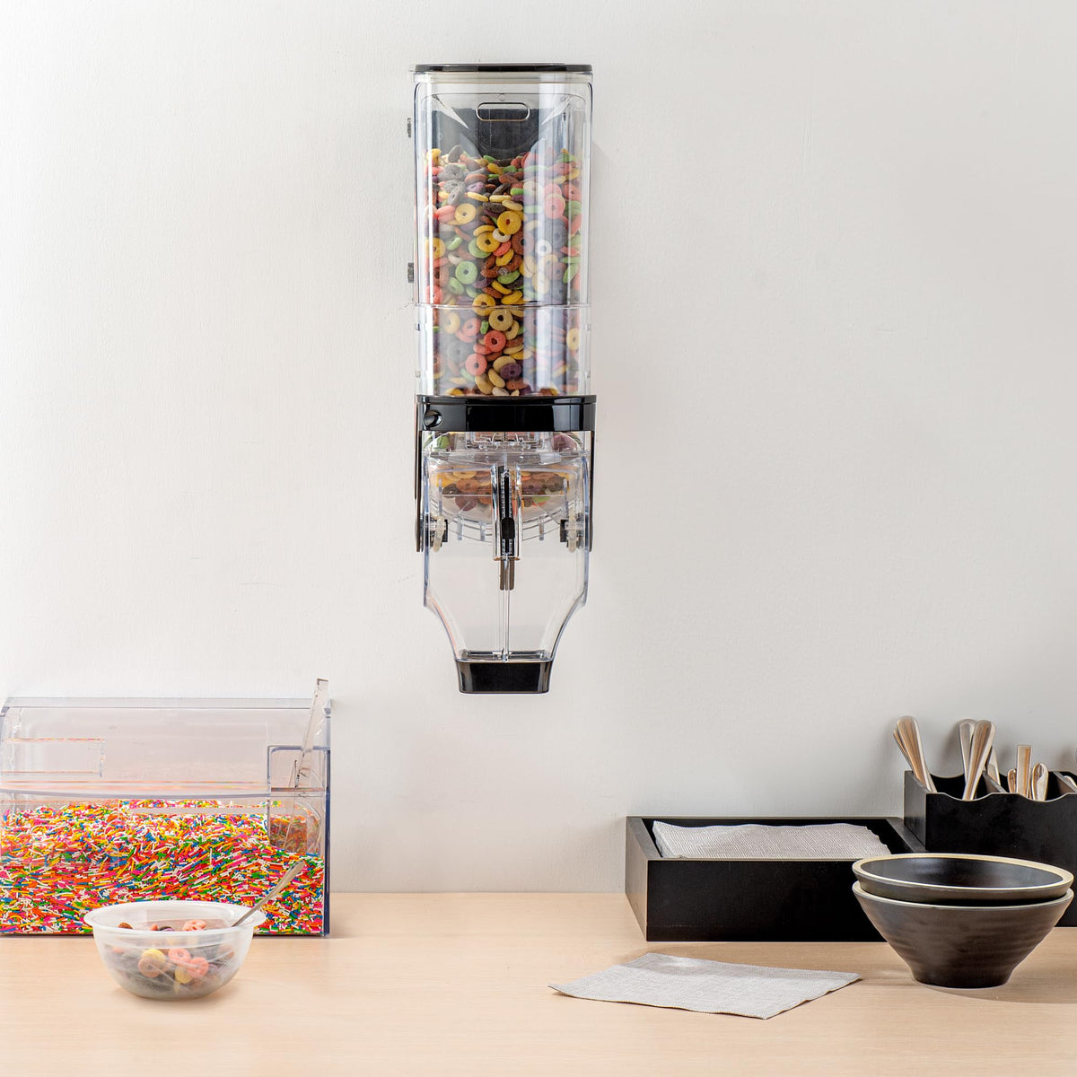 Cereal Dispenser 3.5 gal Plastic Wall
