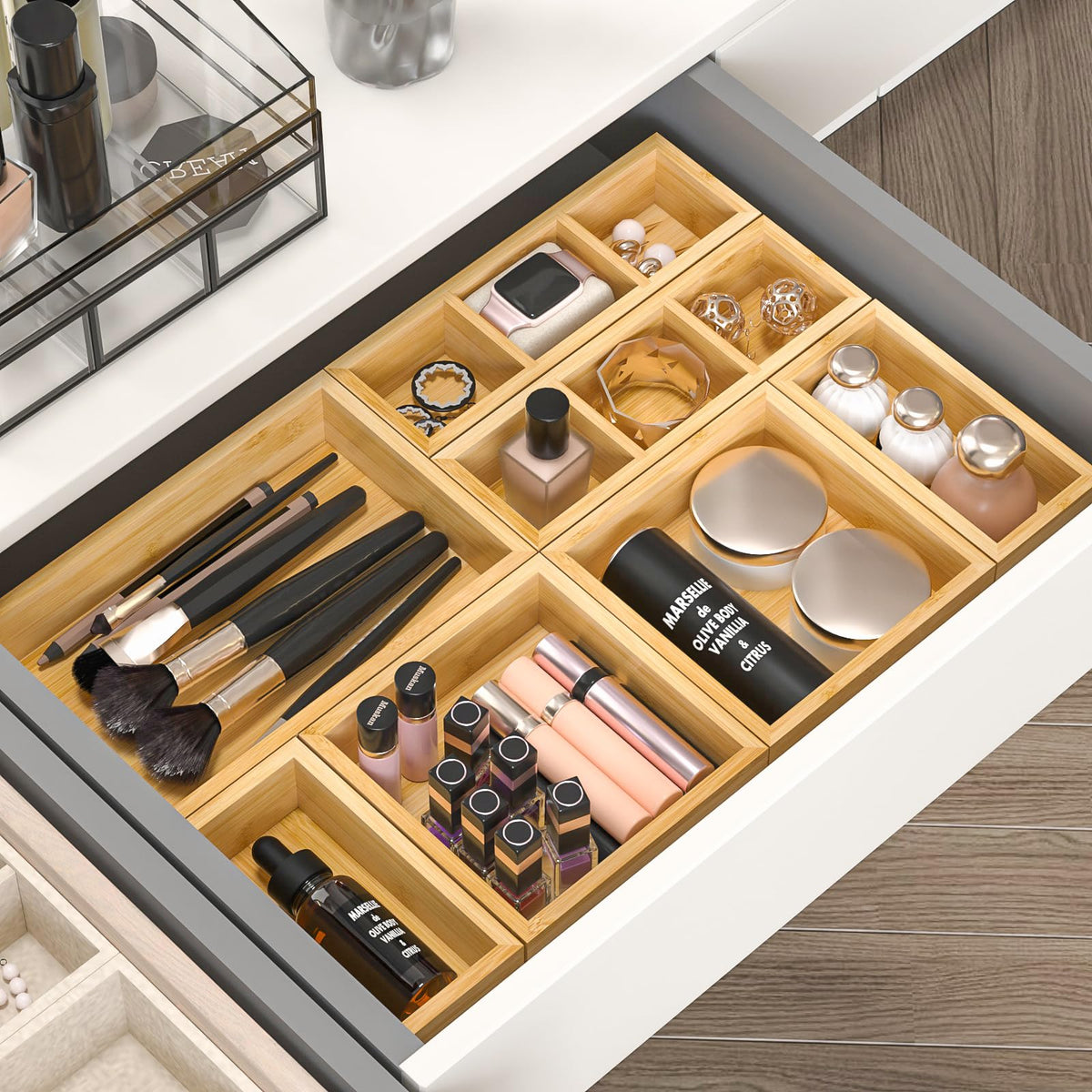 Bamboo Drawer Organizer