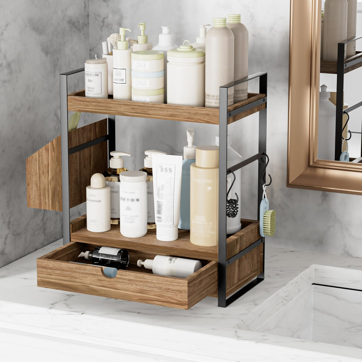 2 Tier Bathroom Counter Organizer
