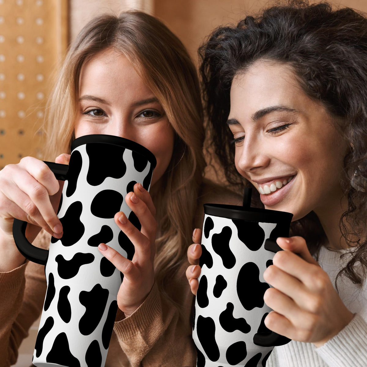 Cow Tumbler with Handle 40oz
