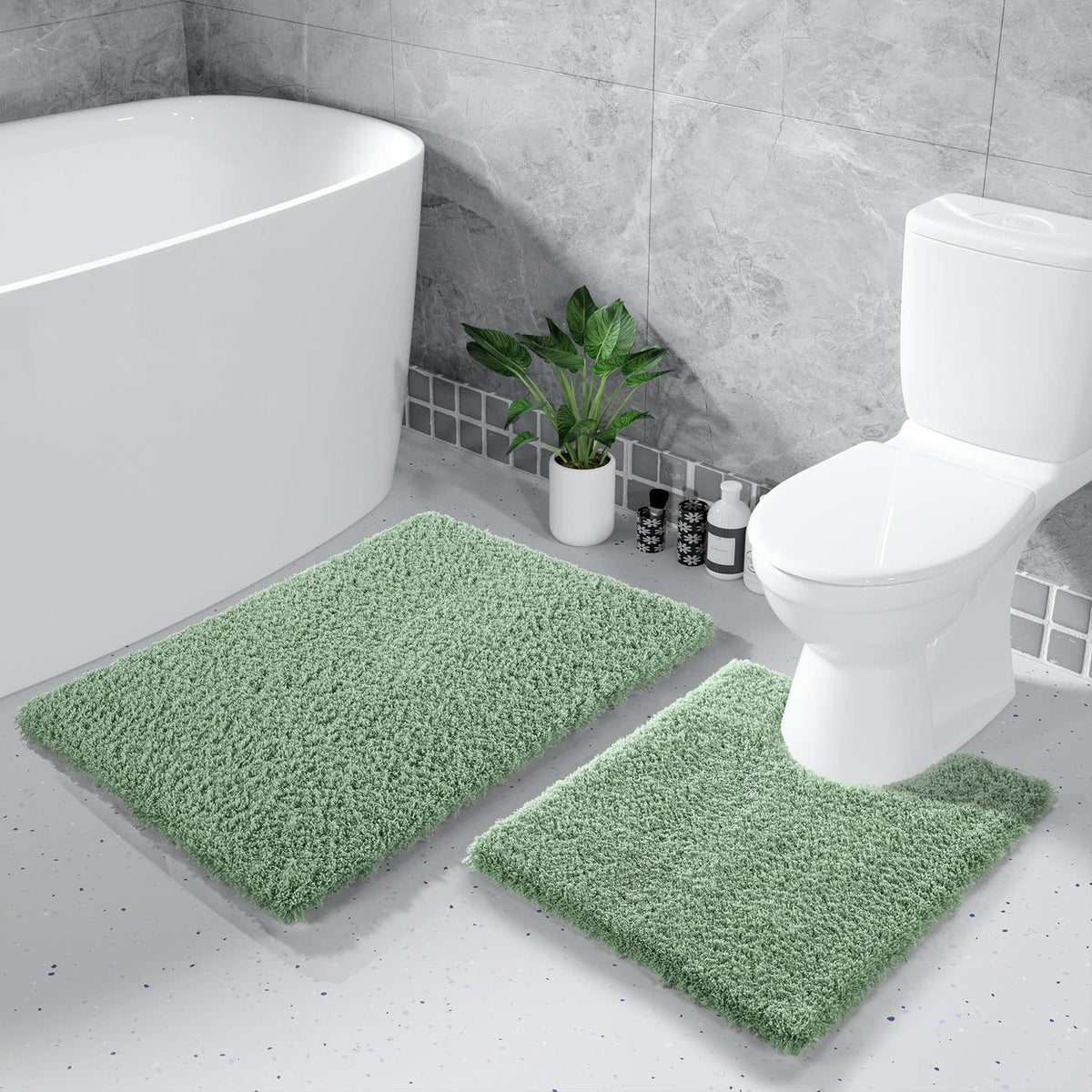 U Shaped Toilet Bath Rug