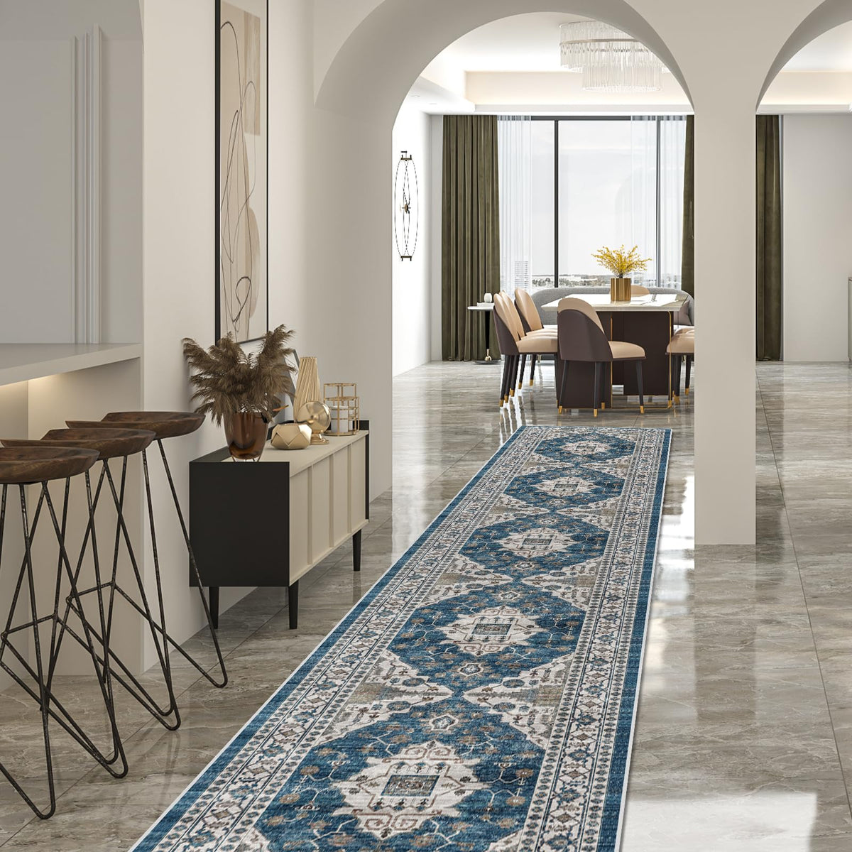 Hallway Washable Runner Rug