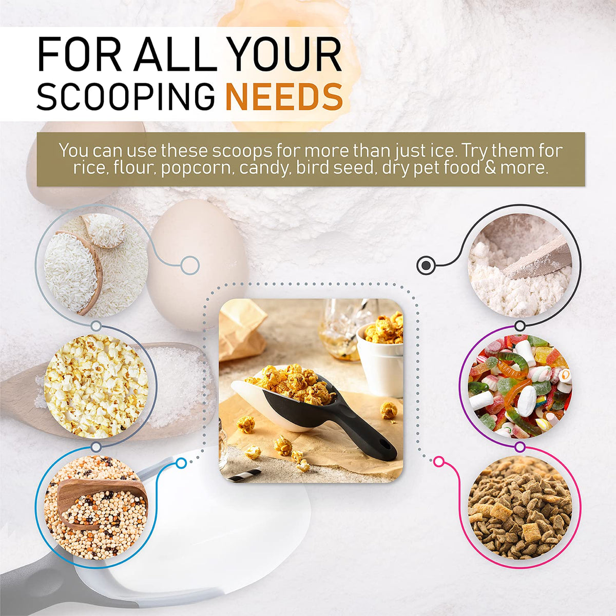 Magnetic Ice Scoop for Freezer