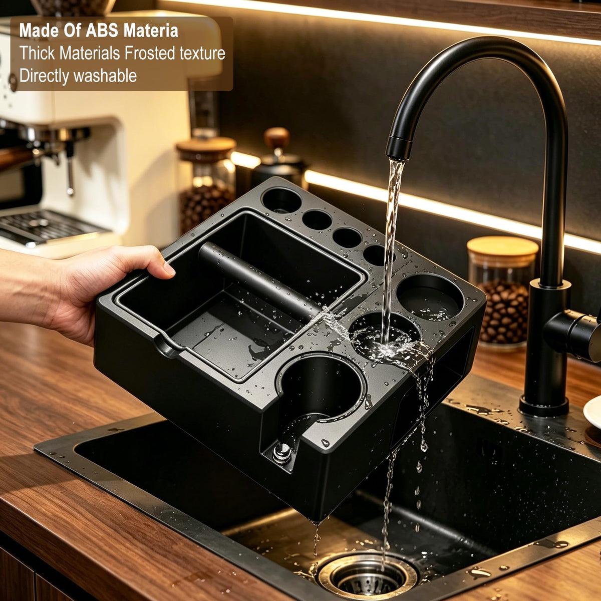 Espresso Tamping Station And Knock Box