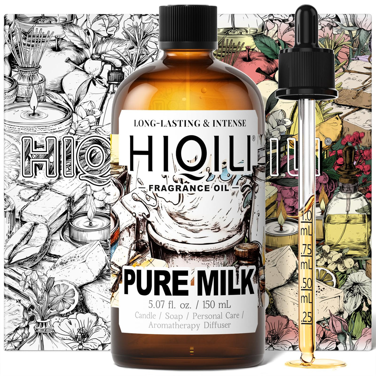 Pure Milk Fragrance Oil for Soap Making & Body Wash (5.07 Fl Oz)