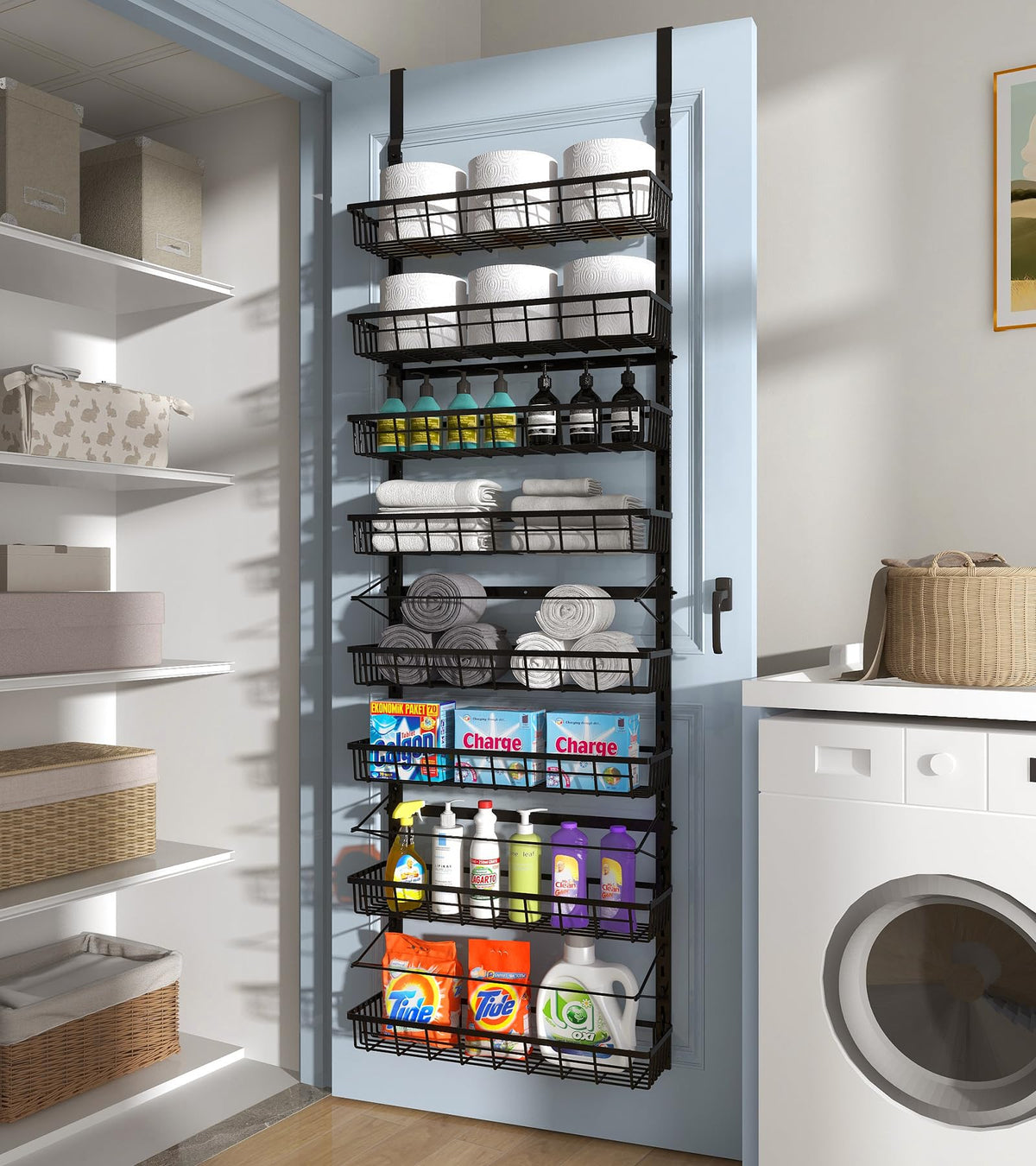 Over The Door Pantry Organizer (8 Count)