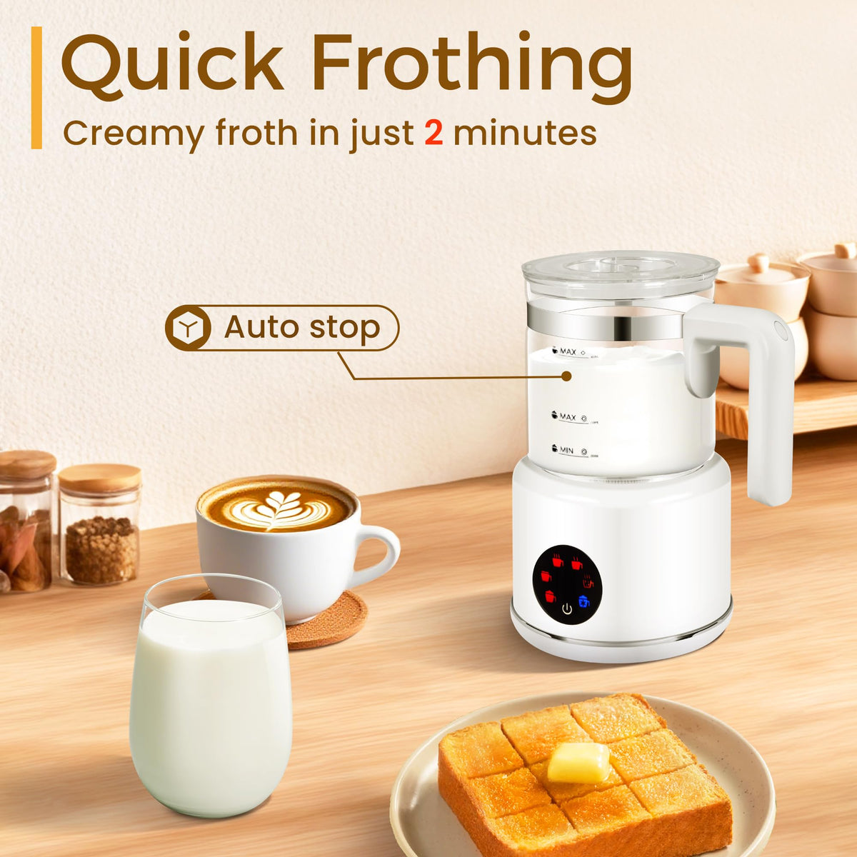 Milk Frother and Steamer