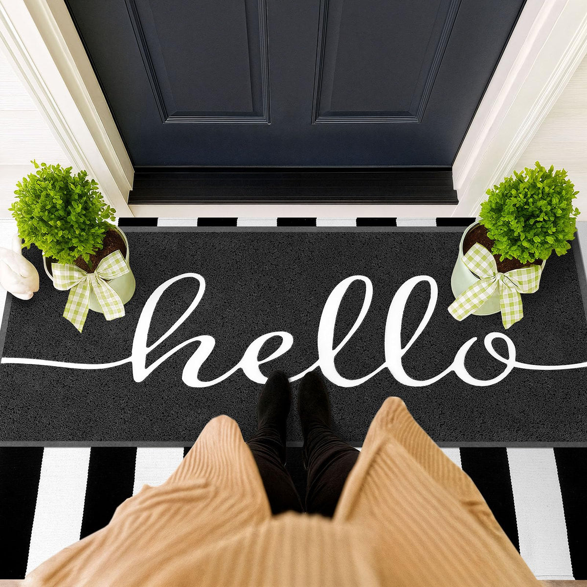 Funny Hello Mats Outside