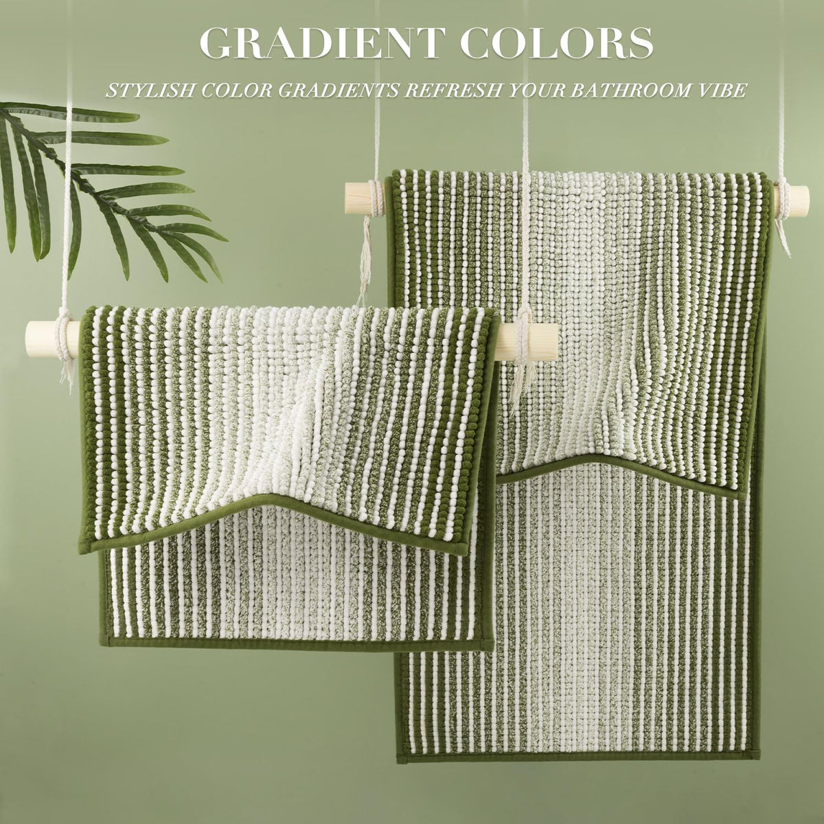 Bathroom Rugs Sets 2 Piece (11 Sq Ft)
