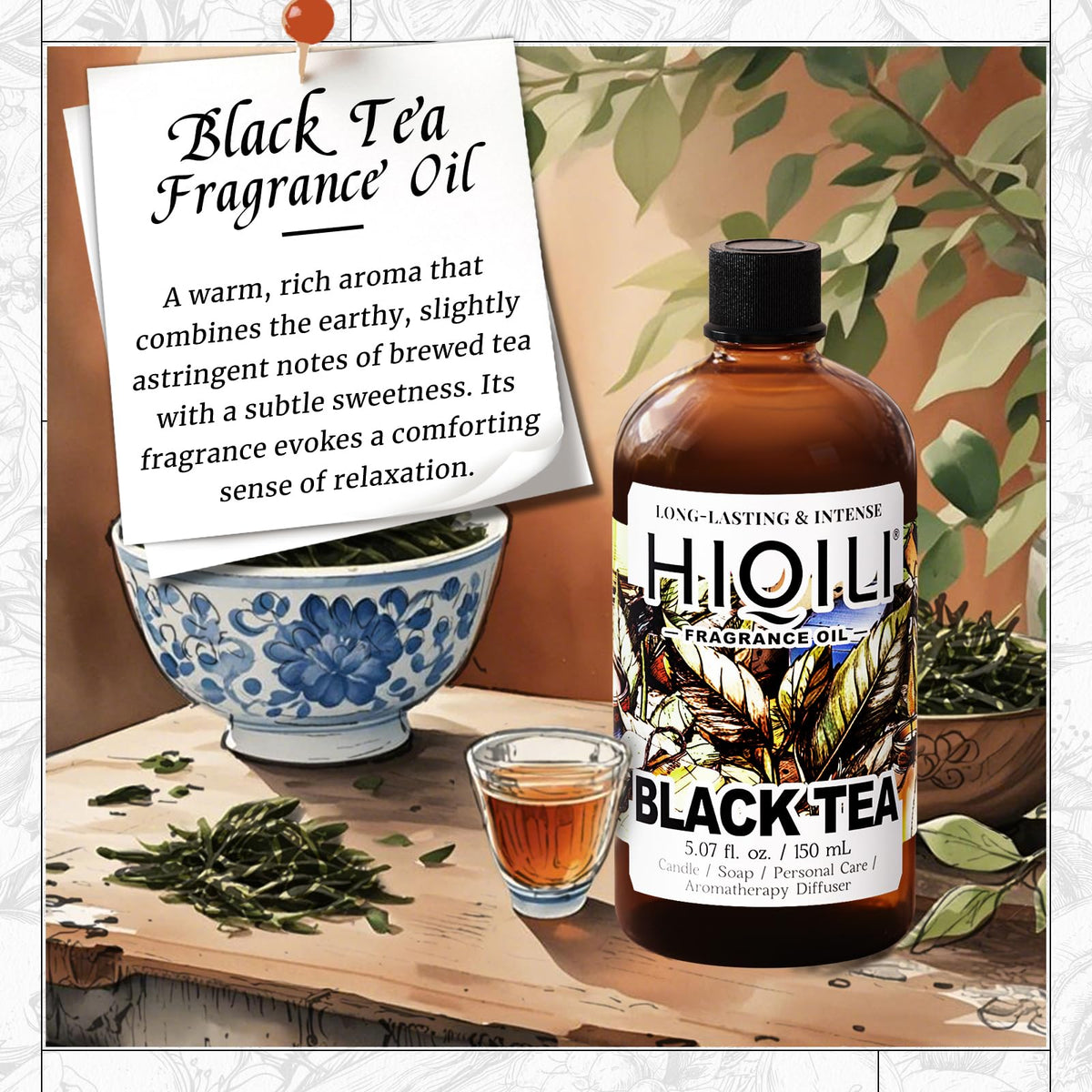 Black Tea Fragrance Oil for Diffuser (5.07 Fl Oz)