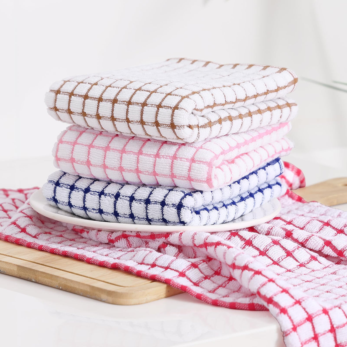 Cotton 8 Pack Terry Kitchen Towels (8 Count)