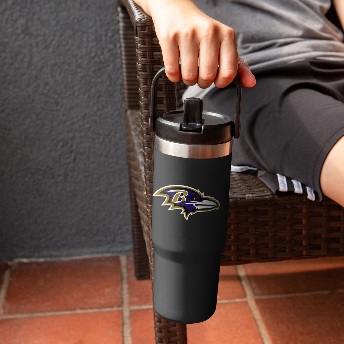 Baltimore Ravens NFL 30 oz Straw Tumbler