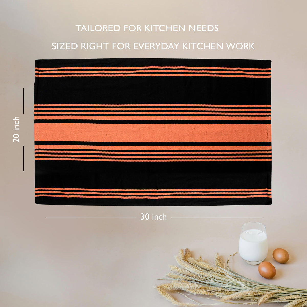 Kitchen Towels Cotton Dish Towels 20”x30” (3 Count)