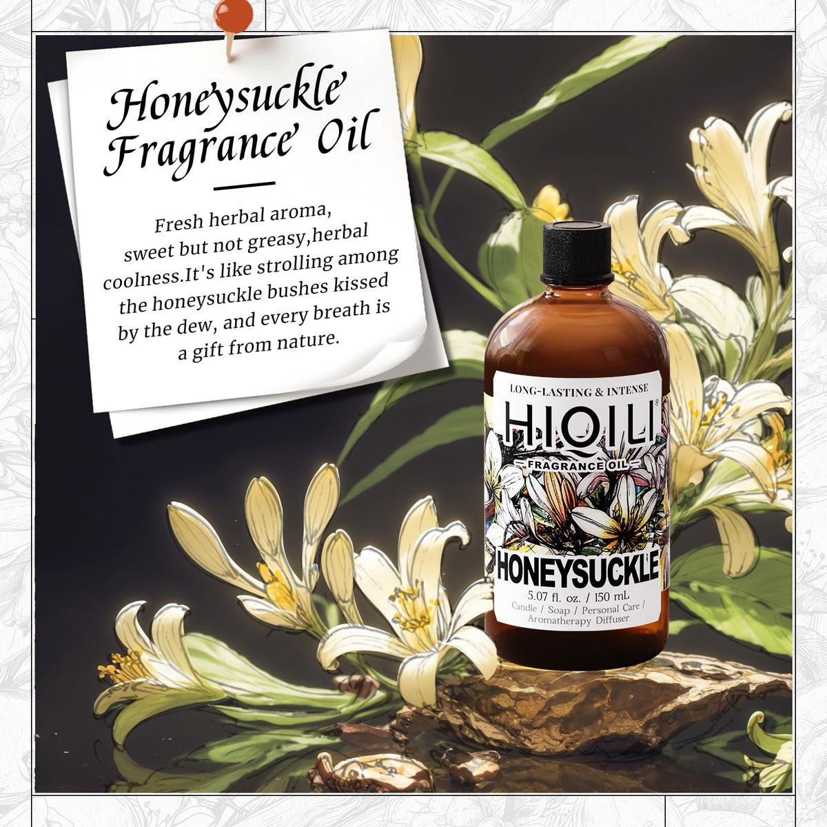 Honeysuckle Fragrance Oil for Diffuser & Candle Making (5.07 Fl Oz)
