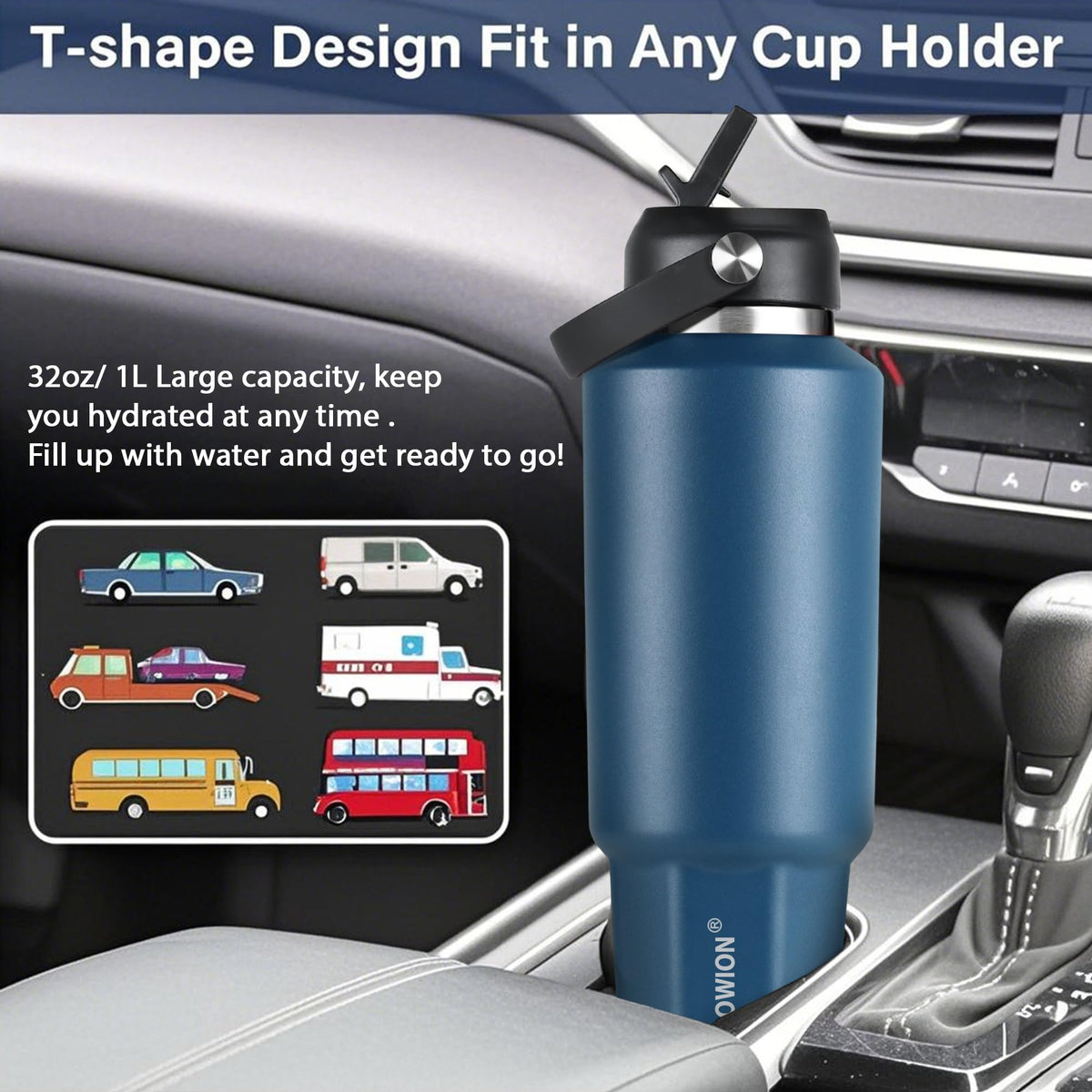 32 oz Insulated Water Bottle