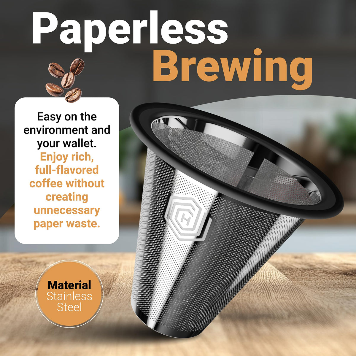 Reusable Metal Filter for Fellow Stagg XF Pour Over Coffee Maker