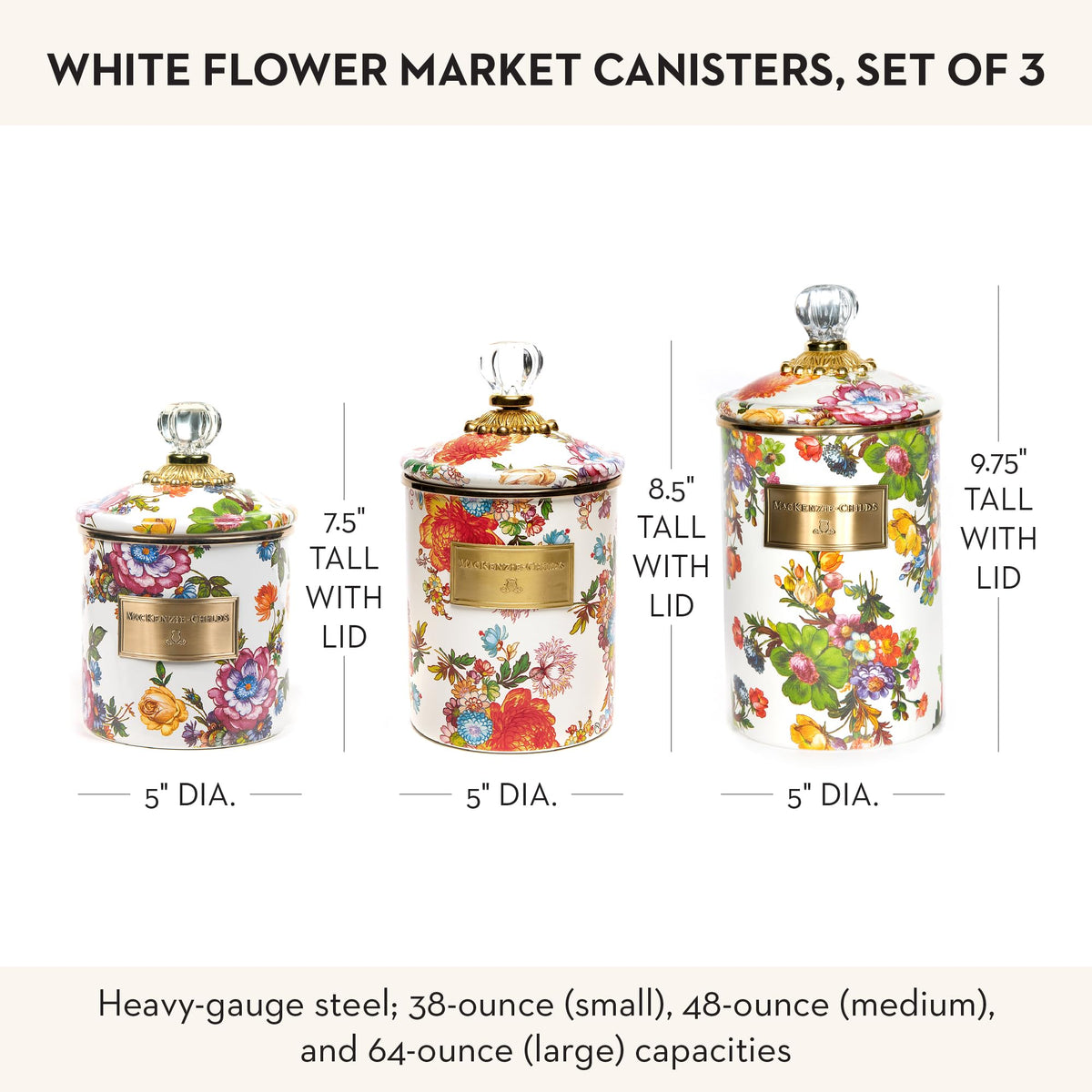 Enamel Canister Set