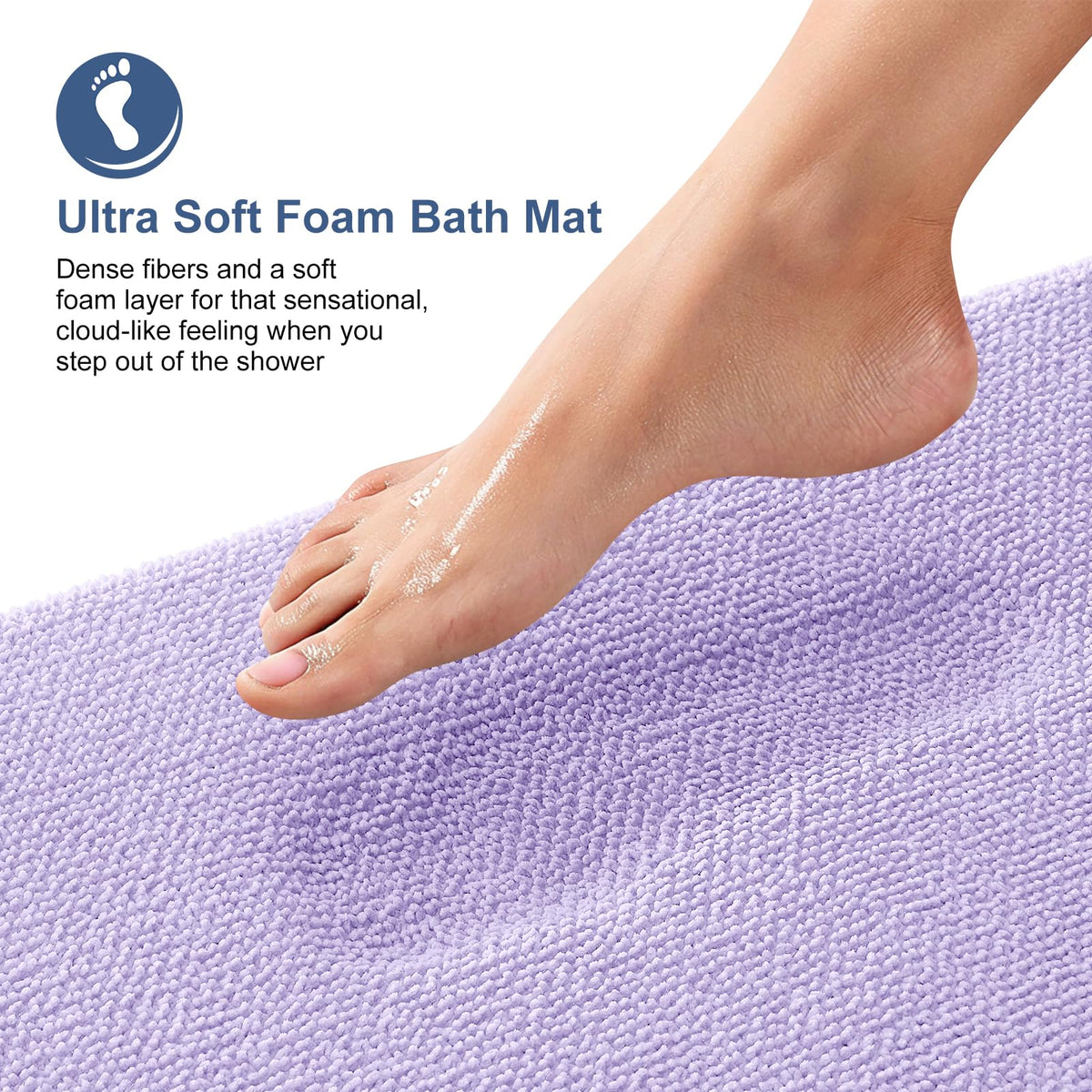 Memory Foam Bathroom Toilet Rugs U