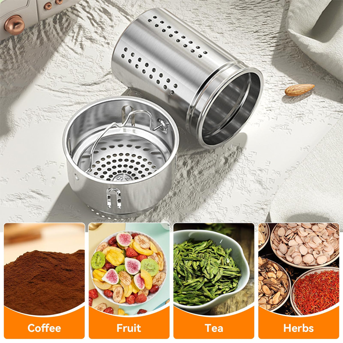 Stainless Steel Insulated Tea Infuser Bottle