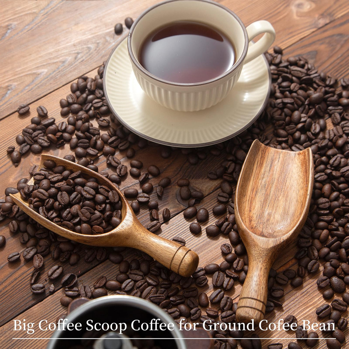 Large Wooden Coffee Scoop (2 Count)