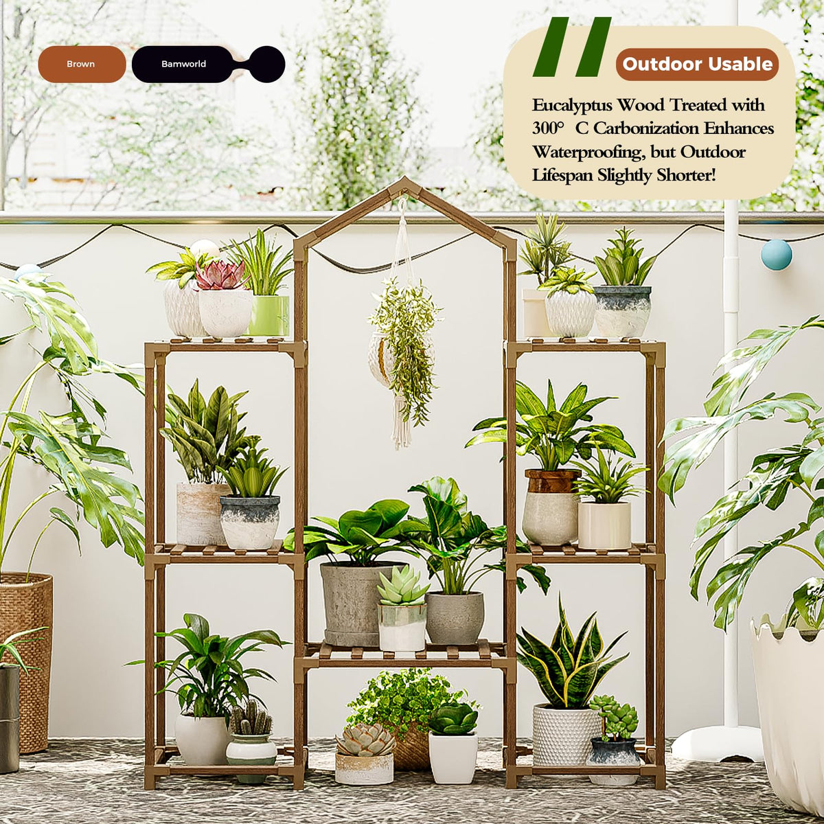 Plant Stand Indoor Hanging Plant Shelf Outdoor Large Plant Rack