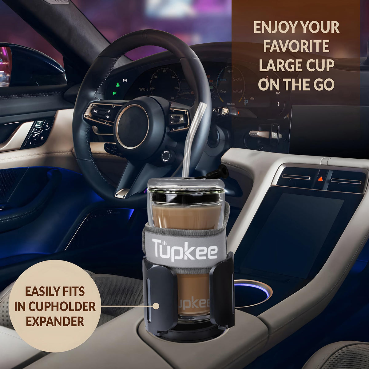 20oz Glass Tumbler Carrier Holder