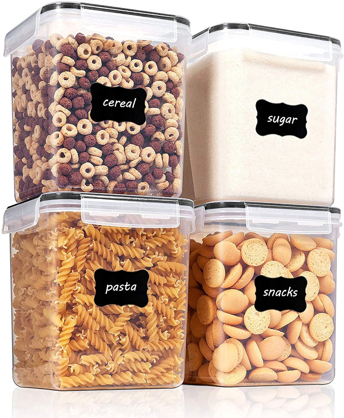 2.5 L Flour Sugar Storage Containers (4 Count)