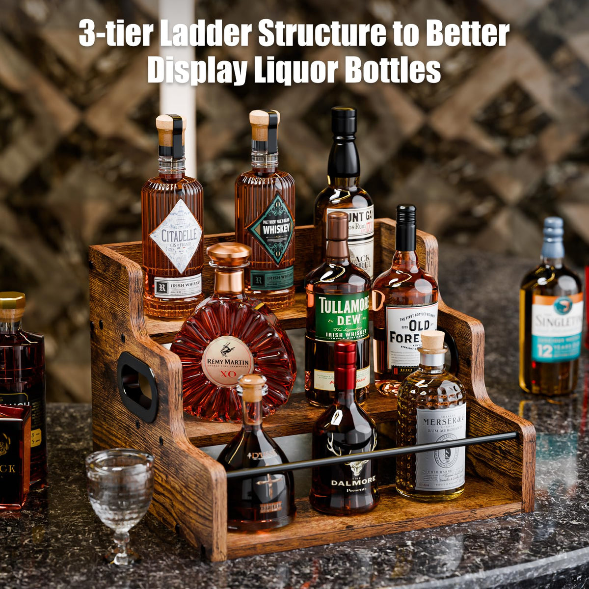 Liquor Bottle Display Shelf