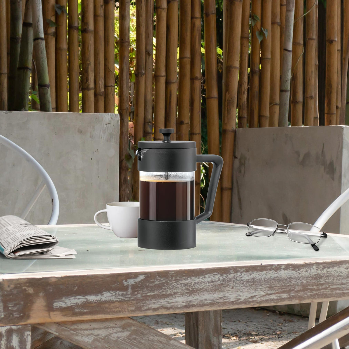Borosilicate Glass French Press Coffee Maker
