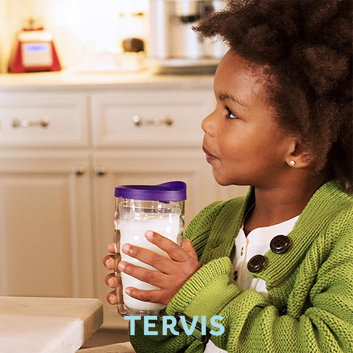 Clear & Colorful Tabletop Made in USA Double Walled Insulated Tumbler Travel Cup Keeps Drinks Cold & Hot