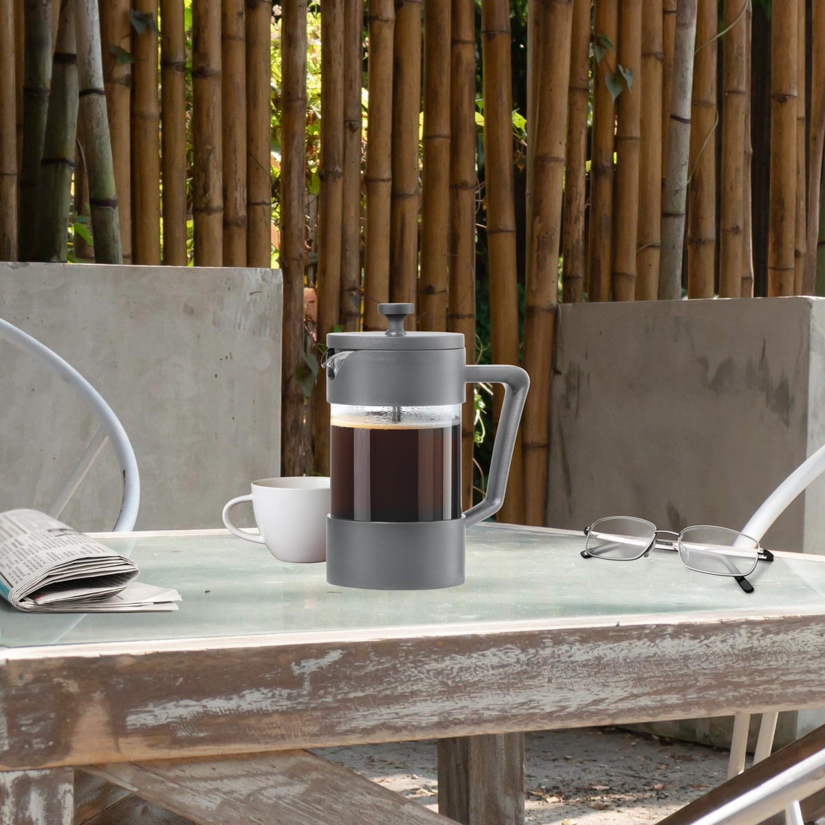Borosilicate Glass French Press Coffee Maker