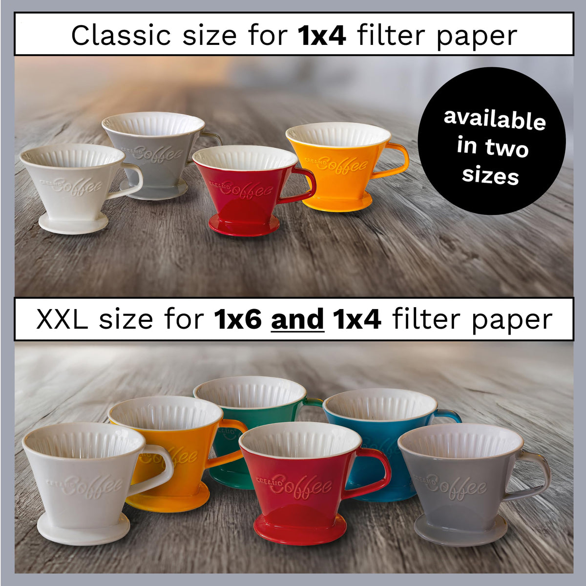 XXL Porcelain Coffee Dripper Red
