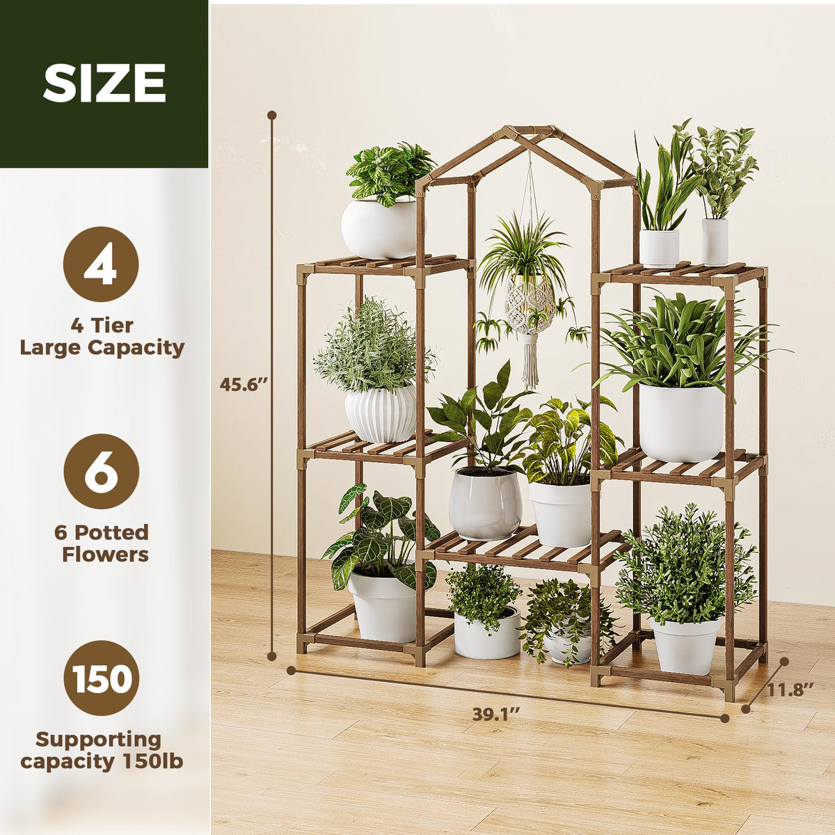 Plant Stand Indoor Hanging Plant Shelf Outdoor Large Plant Rack