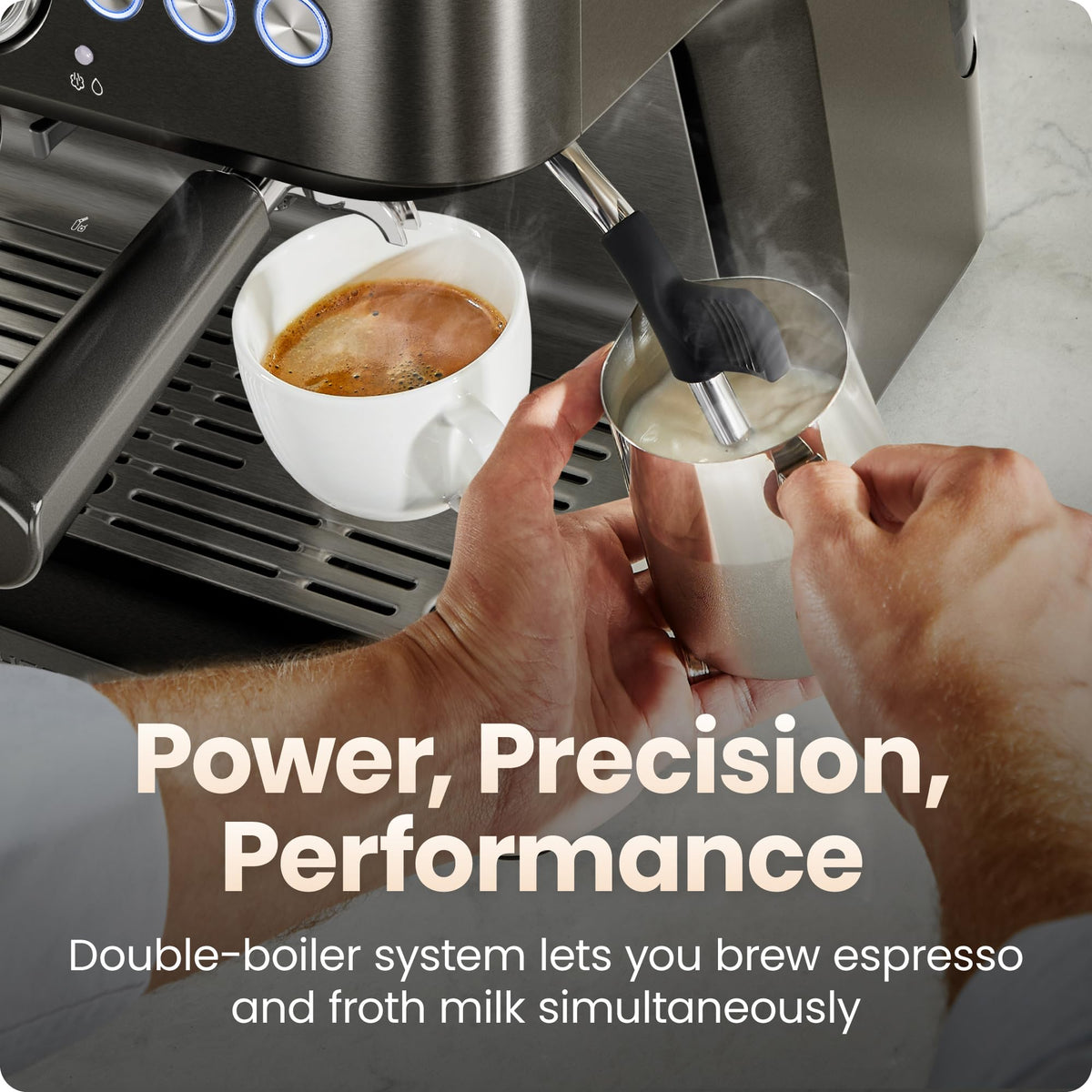 Crema Deluxe Espresso Machine with Double Boiler